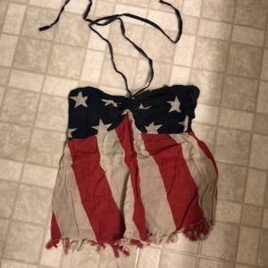 American flag tube top